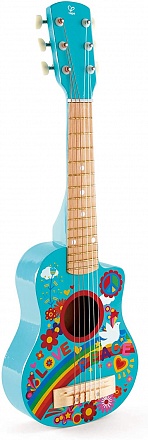 Музыкальная игрушка Гитара, дизайн – цветы 